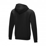 Heren GOTS biokatoenen sweatshirt 280 g/m2 Elevate NXT kleur zwart derde weergave achterkant