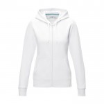 Vrouwen GOTS biokatoenen sweatshirt 280 g/m2 Elevate NXT kleur wit tweede weergave voorkant