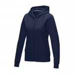 Vrouwen GOTS biokatoenen sweatshirt 280 g/m2 Elevate NXT kleur marineblauw
