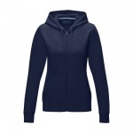 Vrouwen GOTS biokatoenen sweatshirt 280 g/m2 Elevate NXT kleur marineblauw tweede weergave voorkant