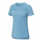 Duurzaam dames-T-shirt 160 g/m2 kleur lichtblauw