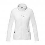Dames jas van gerecycled polyester 174 g/m2 Elevate NXT kleur wit tweede weergave voorkant