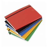 Notitieboekjes met glimmende, kartonnen kaft kleur rood vijfde weergave