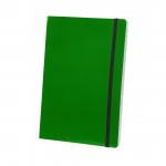 Notitieboekjes met glimmende, kartonnen kaft kleur groen