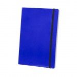 Notitieboekjes met glimmende, kartonnen kaft kleur blauw