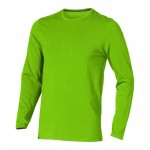 Bedrukte eco shirts met lange mouwen in de kleur groen