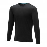Bedrukte eco shirts met lange mouwen in de kleur zwart