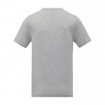 Katoenen heren-T-shirt met V-hals 160 g/m2 Elevate Life kleur grijs tweede weergave achterkant