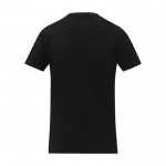 Katoenen dames-T-shirt met V-hals 160 g/m2 Elevate Life kleur zwart tweede weergave achterkant