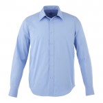 Gepersonaliseerd overhemd van katoen, 118 g/m2 in de kleur lichtblauw
