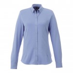 Bedrukte overhemden voor vrouwen, 200 g/m2 in de kleur lichtblauw