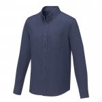 Shirt met lange mouwen 130 g/m2 kleur marineblauw
