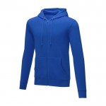 Katoenen heren hoodie 240 g/m2 Elevate Essentials kleur blauw