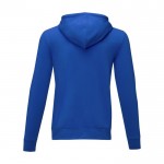 Katoenen heren hoodie 240 g/m2 Elevate Essentials kleur blauw tweede weergave achterkant