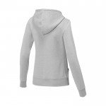 Dames sweatshirt met capuchon 240 g/m2 Elevate Essentials kleur lichtgrijs derde weergave achterkant