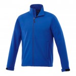 Softshell jassen bedrukt met logo, 400 g/m2 in de kleur koningsblauw
