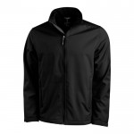 Softshell jassen bedrukt met logo, 400 g/m2 in de kleur zwart