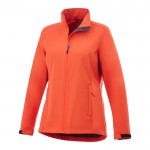 Ademende polyester jas met logo, 270 g/m2 in de kleur oranje