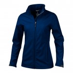 Ademende polyester jas met logo, 270 g/m2 in de kleur marineblauw
