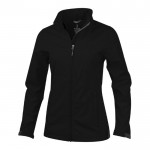 Ademende polyester jas met logo, 270 g/m2 in de kleur zwart