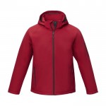 Heren polyester jas met logo 250 g/m2 Elevate Essentials kleur rood tweede weergave voorkant