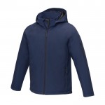 Heren polyester jas met logo 250 g/m2 Elevate Essentials kleur marineblauw