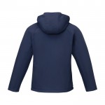 Heren polyester jas met logo 250 g/m2 Elevate Essentials kleur marineblauw tweede weergave achterkant