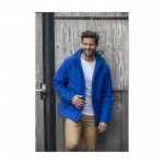 Heren polyester jas met logo 250 g/m2 Elevate Essentials kleur marineblauw luxe weergave