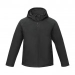 Heren polyester jas met logo 250 g/m2 Elevate Essentials kleur zwart tweede weergave voorkant