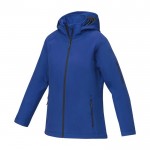 Vrouwen polyester jas 250 g/m2 Elevate Essentials kleur blauw