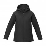 Vrouwen polyester jas 250 g/m2 Elevate Essentials kleur zwart tweede weergave voorkant