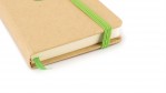 Gestanst kartonnen notitieblok kleur groen eerste weergave