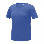 Dames T-shirt van polyester 105 g/m2 kleur koningsblauw