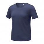 Dames T-shirt van polyester 105 g/m2 kleur marineblauw