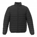 Gewatteerde jas voor bedrijfspromotie in de kleur zwart