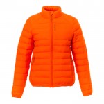 Polyester winterjas met opdruk in de kleur oranje