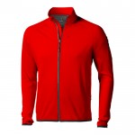 Polyester jack met logo, 245 g/m2 in de kleur rood