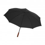 Handmatige paraplu met schouderband kleur zwart derde weergave