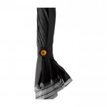 190T nylon paraplu met acht panelen kleur zwart vierde weergave