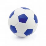 Retro voetbal met eigen opdruk kleur blauw