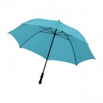 Automatisch opvouwbare paraplu met hoes kleur lichtblauw derde weergave