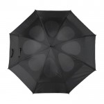 Handmatige anti-stormparaplu kleur zwart eerste weergave