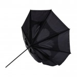 Handmatige anti-stormparaplu kleur zwart derde weergave