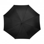 Paraplu met gouden buitenkant kleur zwart tweede weergave
