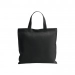 Non woven tas met logo (draagkracht 5kg) kleur zwart
