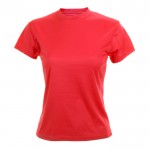 Sportieve T-shirts met logo, 135 g/m2 in de kleur rood