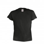 Katoenen T-shirts voor kinderen, 135 g/m2 in de kleur zwart
