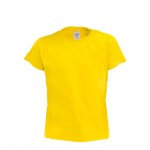 Katoenen T-shirts voor kinderen, 135 g/m2 in de kleur geel