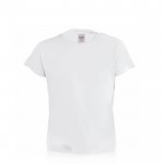 Katoenen T-shirts voor kinderen, 135 g/m2 in de kleur wit