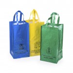 3 recyclebare tassen met logo kleur meerkleurig derde weergave